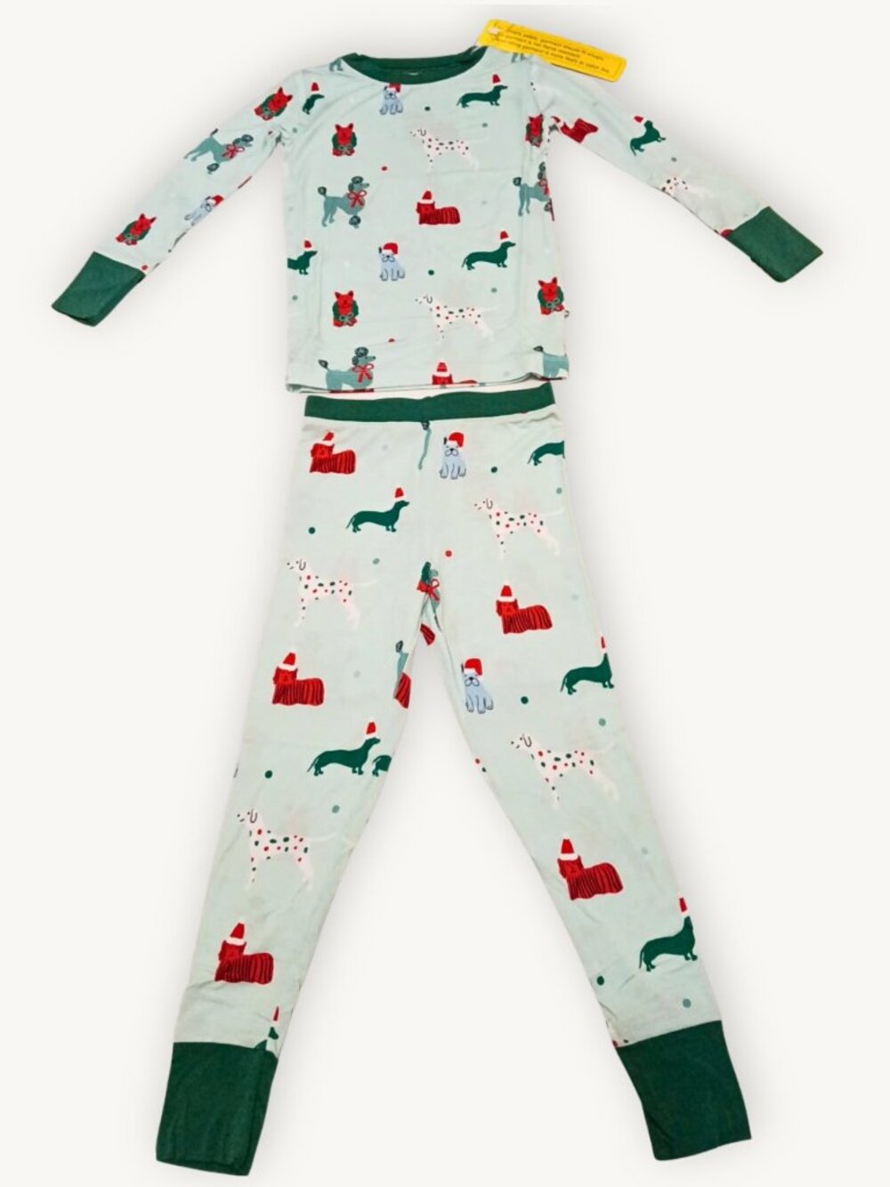 Kiki + Lulu Holiday Pups NWT Bamboo Pajama Set 5/6T | Christmas Dog 2-Piece - Picture 4 of 5